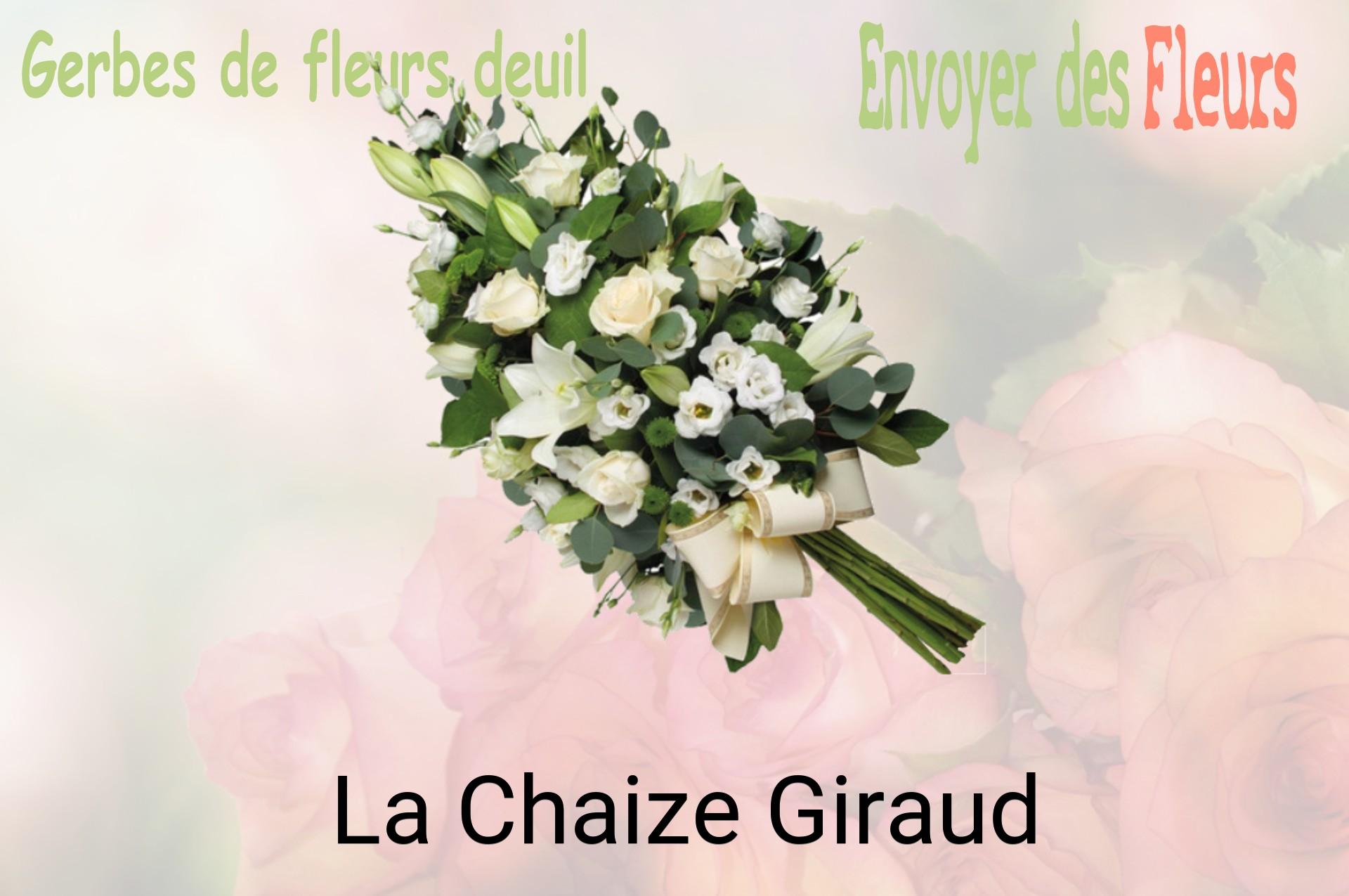 Gerbe de fleurs de deuil livrée à La Chaize-Giraud